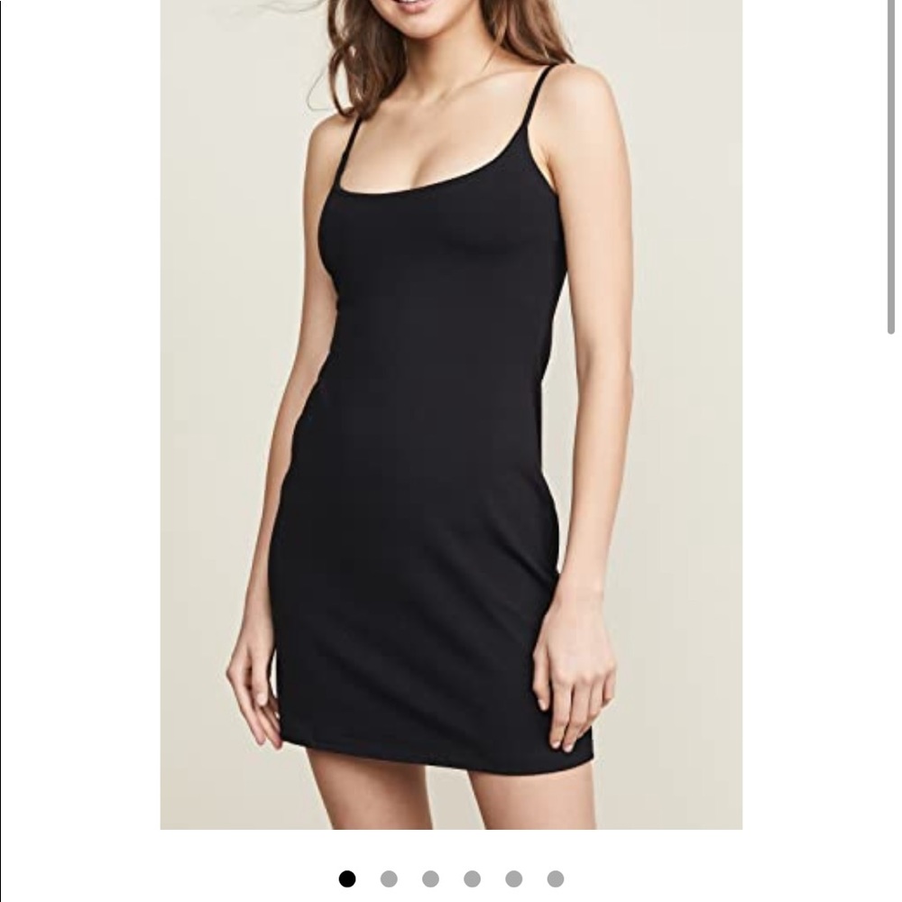 Susana Monaco stretchy black slip dress